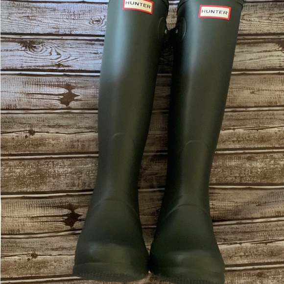 Hunter Shoes New Hunter Original Tall Matte Dark Olive Rain Boot